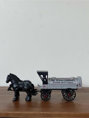 Vintage 1991 ERTL Texaco Horse & Tanker Die-Cast Coin Bank